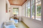 Bright sun porch perfect for your morning coffee